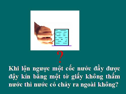 Bài 9. Áp suất khí quyển