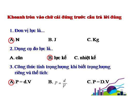 Bài 10. Lực đẩy Ác-si-mét