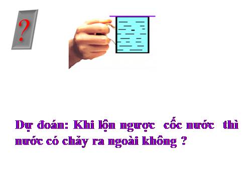 Bài 9. Áp suất khí quyển