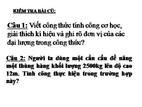 Bài 14. Định luật về công