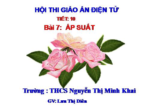 Bài 7. Áp suất