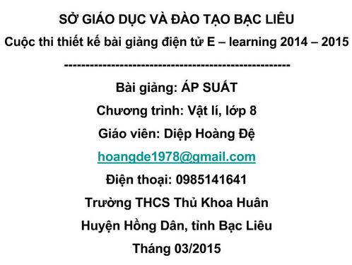 Bài 7. Áp suất