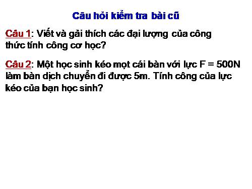 Bài 14. Định luật về công