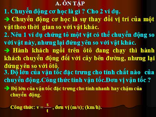 Bài 18. Câu hỏi và bài tập tổng kết chương I: Cơ học