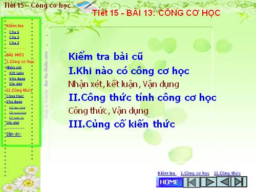 Bài 13. Công cơ học