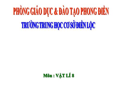 Bài 8. Áp suất chất lỏng - Bình thông nhau