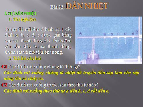 Bài 22. Dẫn nhiệt