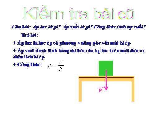 Bài 8. Áp suất chất lỏng - Bình thông nhau