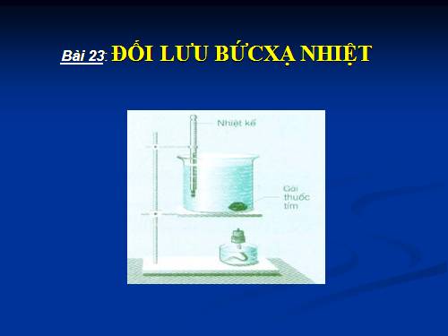 Bài 23. Đối lưu - Bức xạ nhiệt