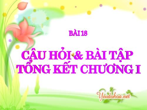 Bài 18. Câu hỏi và bài tập tổng kết chương I: Cơ học