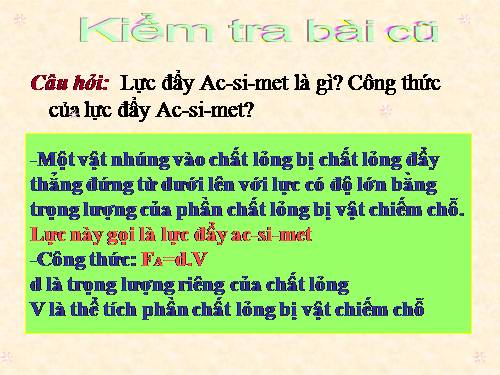 Bài 12. Sự nổi