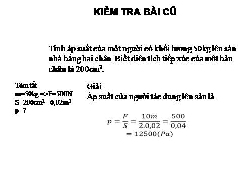 Bài 8. Áp suất chất lỏng - Bình thông nhau