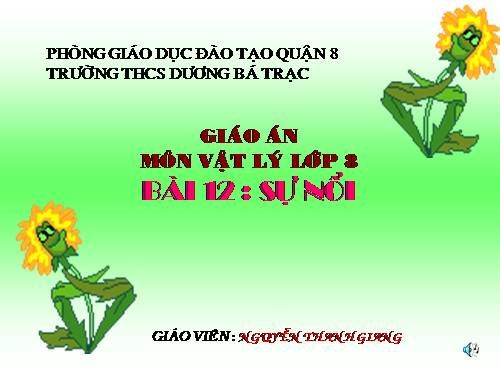 Bài 12. Sự nổi