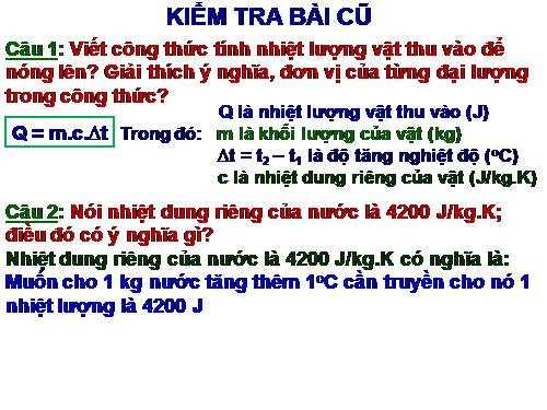 Bài 25. Phương trình cân bằng nhiệt