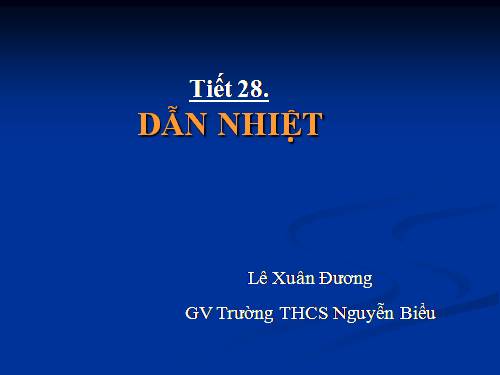 Bài 22. Dẫn nhiệt