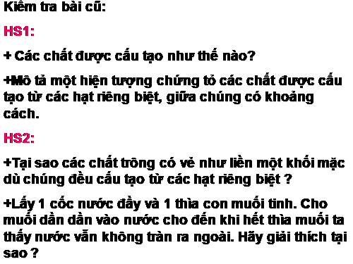 Bài 20. Nguyên tử, phân tử chuyển động hay đứng yên?