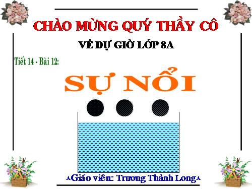 Bài 12. Sự nổi