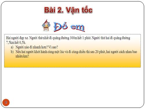 Bài 2. Vận tốc