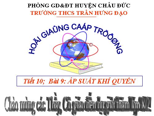 Bài 9. Áp suất khí quyển