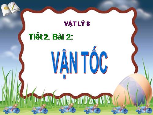 Bài 2. Vận tốc