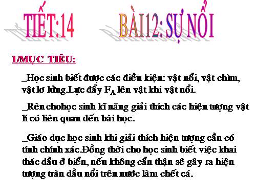 Bài 12. Sự nổi