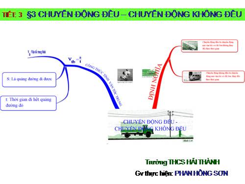 Bài 3. Chuyển động đều - Chuyển động không đều