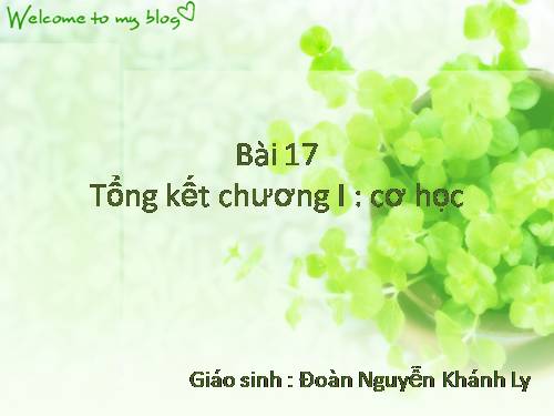 Bài 18. Câu hỏi và bài tập tổng kết chương I: Cơ học