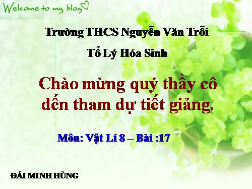 Bài 17. Sự chuyển hoá và bảo toàn cơ năng