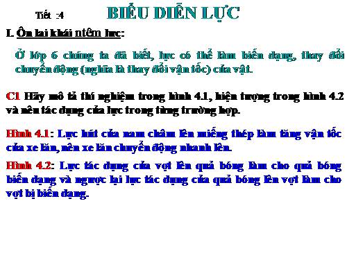 Bài 4. Biểu diễn lực