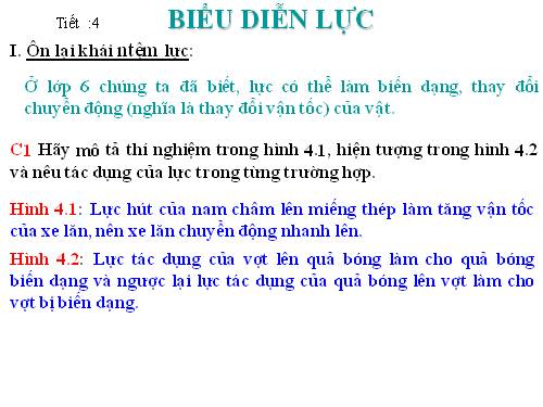 Bài 4. Biểu diễn lực