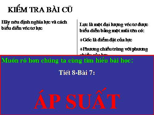 Bài 7. Áp suất