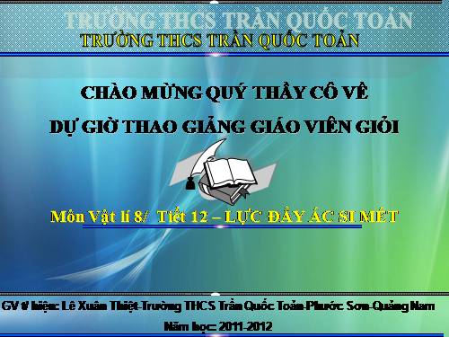 Bài 10. Lực đẩy Ác-si-mét