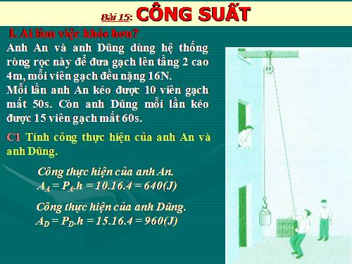 Bài 15. Công suất