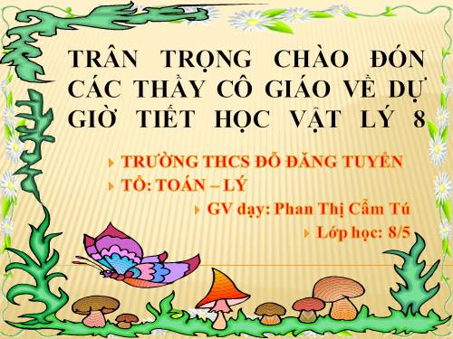 Bài 8. Áp suất chất lỏng - Bình thông nhau