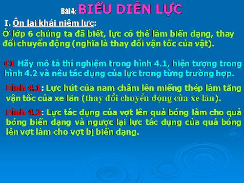 Bài 4. Biểu diễn lực