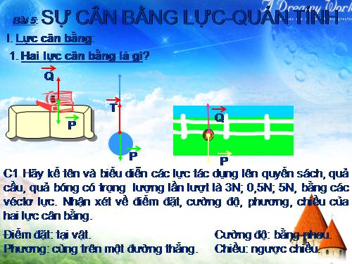 Bài 5. Sự cân bằng lực - Quán tính