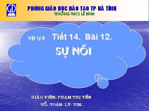 Bài 12. Sự nổi