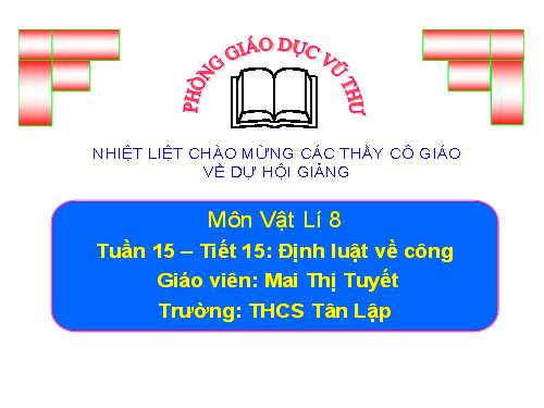 Bài 14. Định luật về công