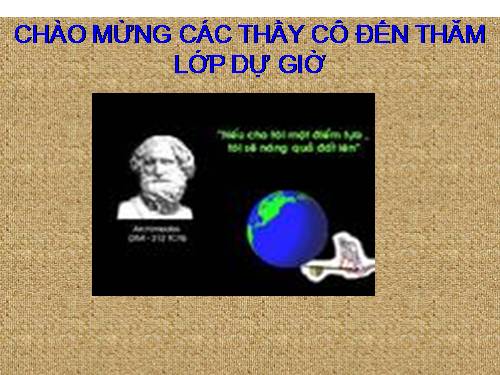 Bài 10. Lực đẩy Ác-si-mét