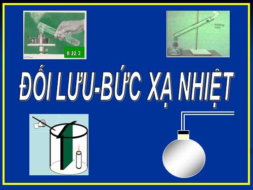 Bài 23. Đối lưu - Bức xạ nhiệt