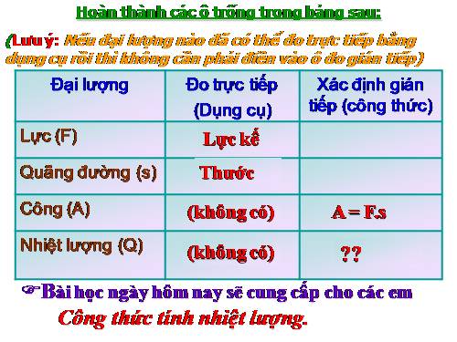 Bài 24. Công thức tính nhiệt lượng