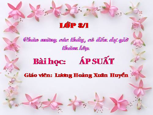 Bài 7. Áp suất