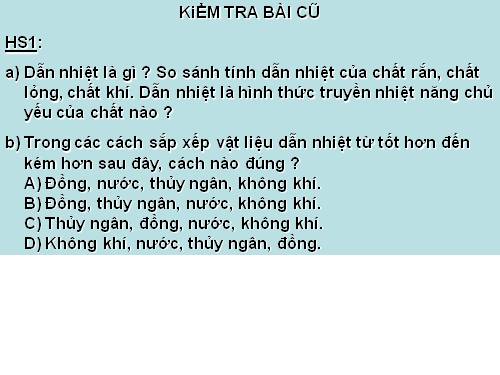 Bài 23. Đối lưu - Bức xạ nhiệt