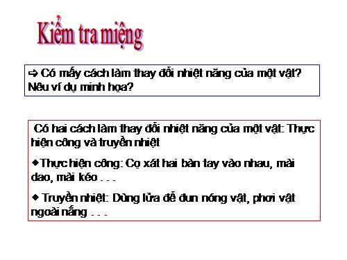 Bài 22. Dẫn nhiệt