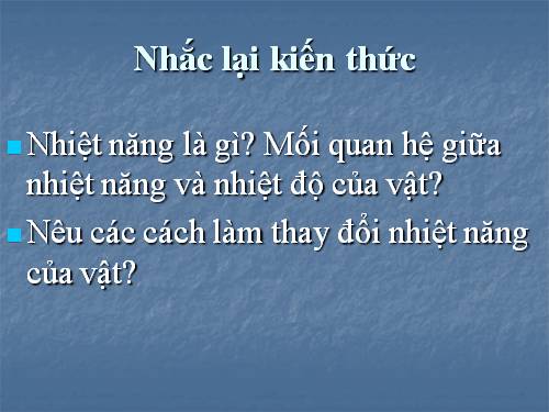 Bài 22. Dẫn nhiệt