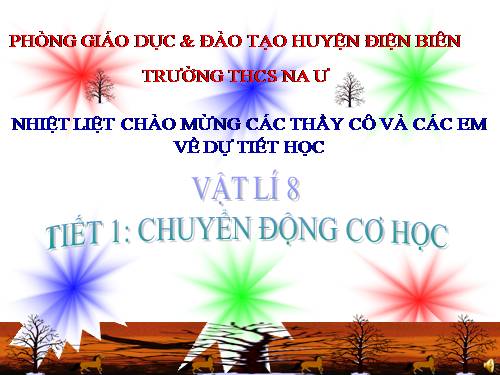 Bài 1. Chuyển động cơ học