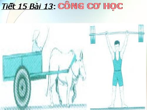 Bài 13. Công cơ học