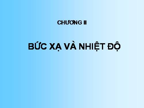 Bài 23. Đối lưu - Bức xạ nhiệt