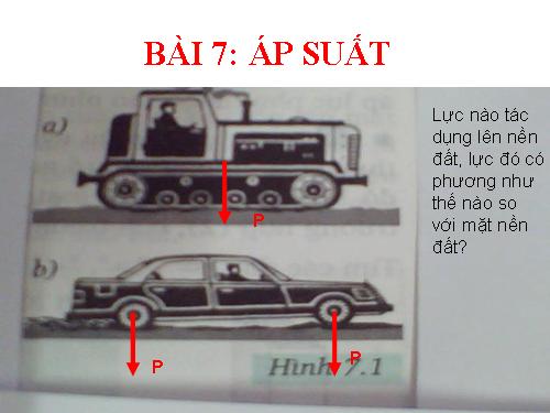 Bài 7. Áp suất