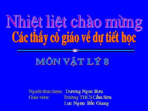 Bài 23. Đối lưu - Bức xạ nhiệt